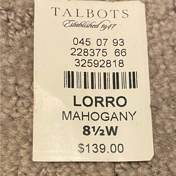 Talbots 8.5 W Mahogany Leather Ankle Boots - Picture 4 of 6